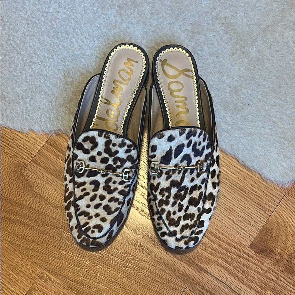 Sam Edelman Leopard Print Mules Sz. 6